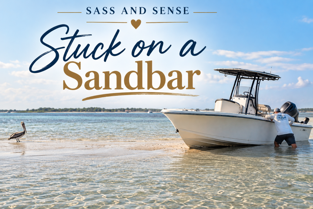 Stuck on a sandbar Sass and Sense